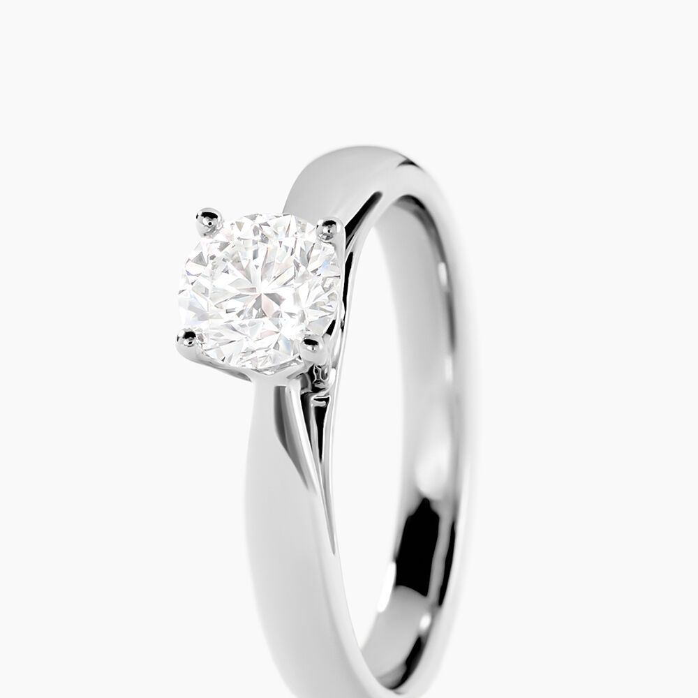 Bague Solitaire Platine 950/1000 Diamant 0.70Ct Serti 4 Griffes - Solitaires Femme | Marc Orian
