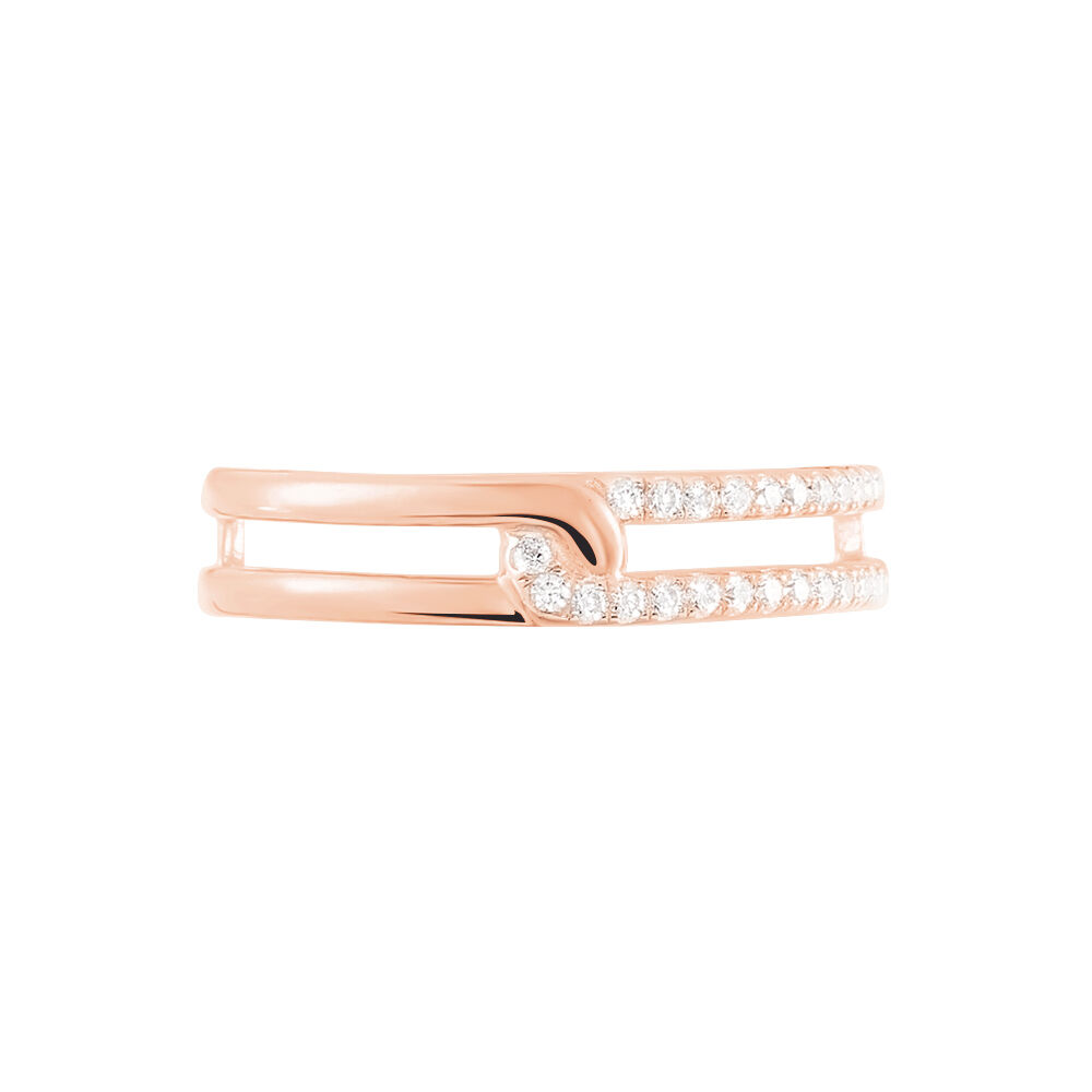 Bague Jessie Argent Rose Oxyde De Zirconium - Bagues avec pierre Femme | Marc Orian