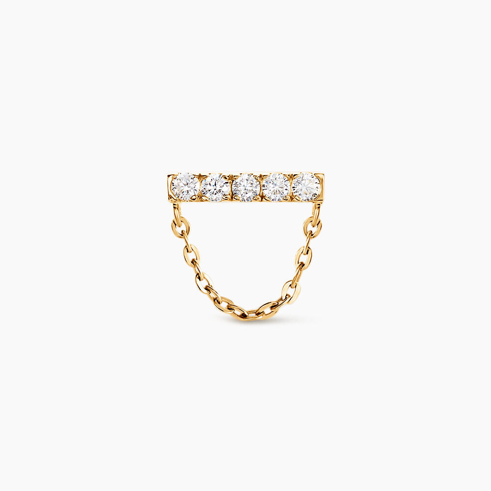 Piercing D'oreille Unitaire Dorika Or Jaune Oxyde De Zirconium - Piercings Femme | Marc Orian