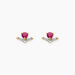 Boucles D'oreilles Puces Sabella Or Jaune Rubis Diamant - Puces Femme | Marc Orian