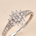 Bague Floris Or Blanc Oxyde De Zirconium - Bagues avec pierre Femme | Marc Orian