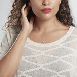 Collier Absa Argent Blanc Oxyde De Zirconium - Colliers avec pierres Femme | Marc Orian