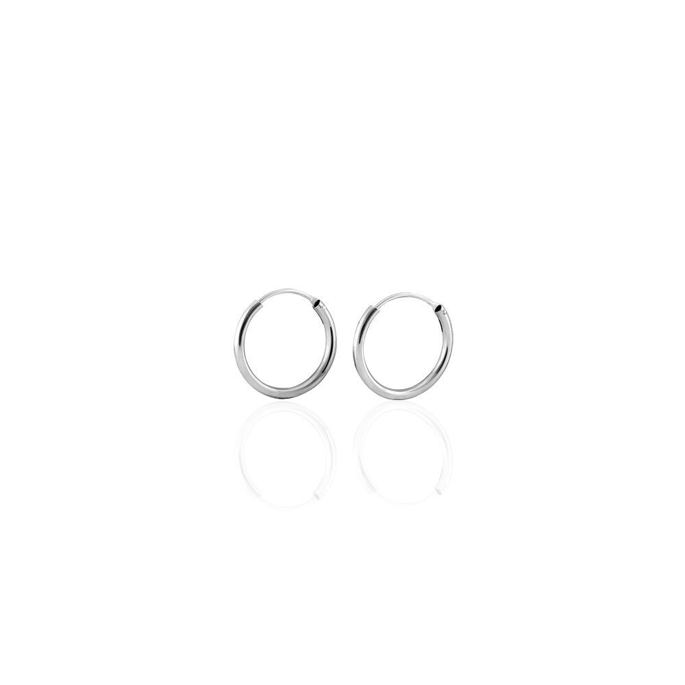 Créoles Argent Blanc Olympia - Créoles Femme | Marc Orian