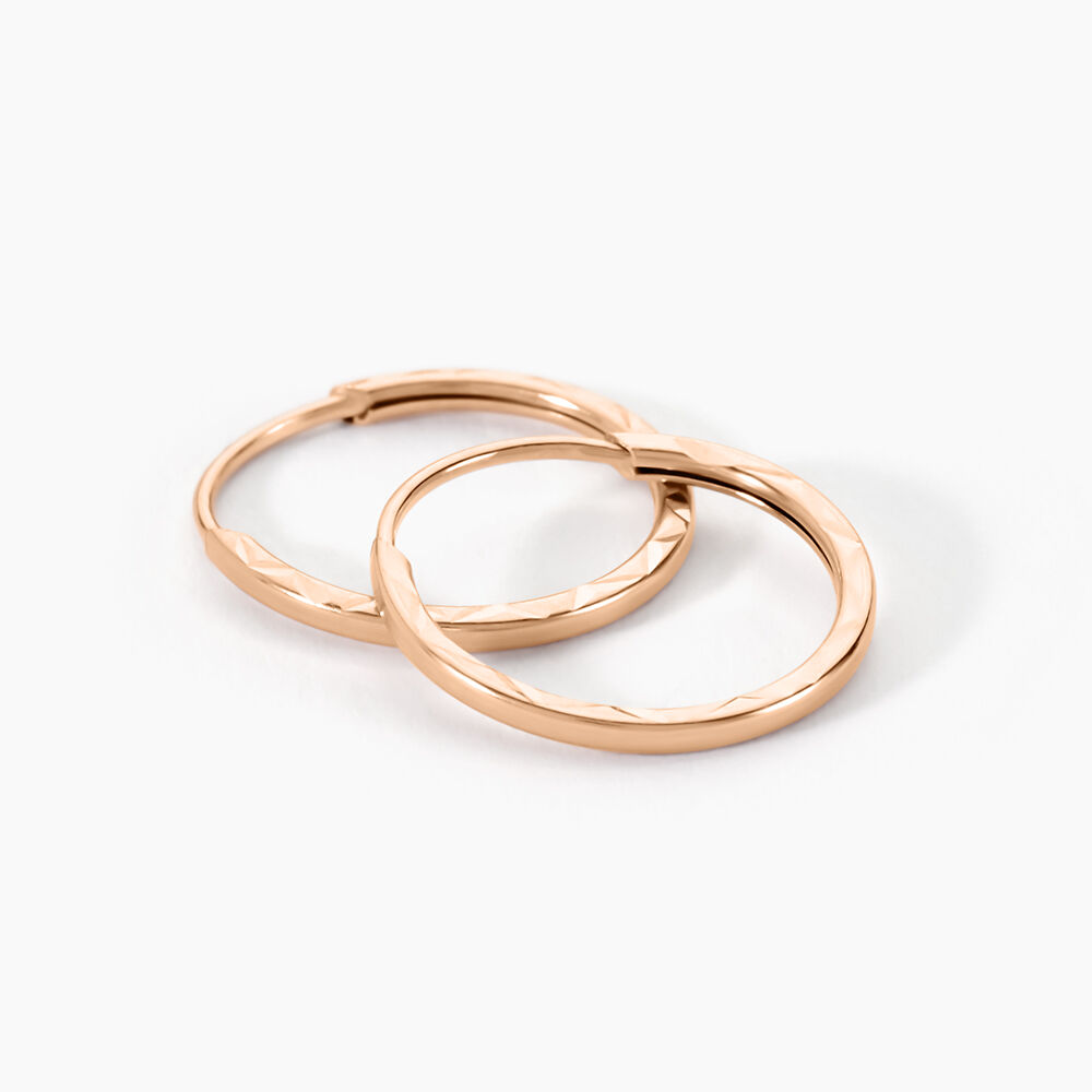 Cr&eacute;oles Valerina Or Rose - Cr&eacute;oles Femme | Marc Orian