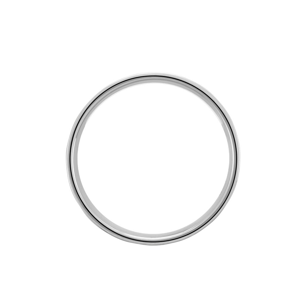 Alliance Ghislain Argent Blanc - Alliances créatives Homme | Marc Orian