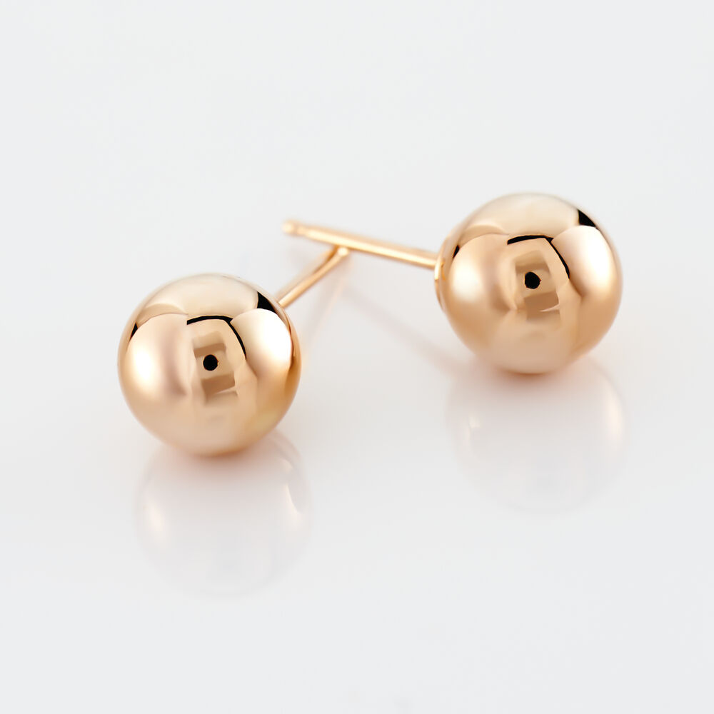Boucles D'oreilles Puces Fidelia Boule Or Rose - Puces Femme | Marc Orian