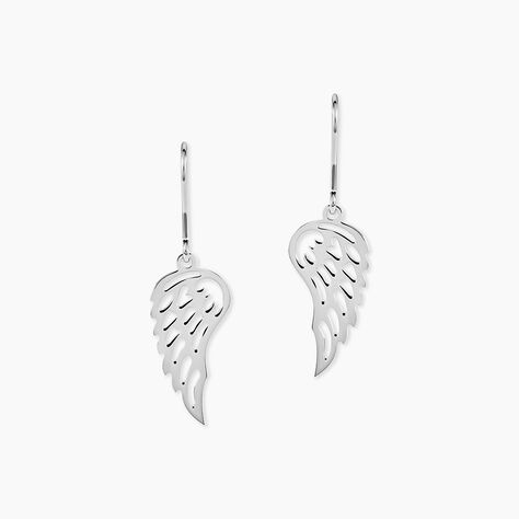 Boucles D'oreilles Pendantes Aitana Argent Blanc - Pendantes Femme | Marc Orian