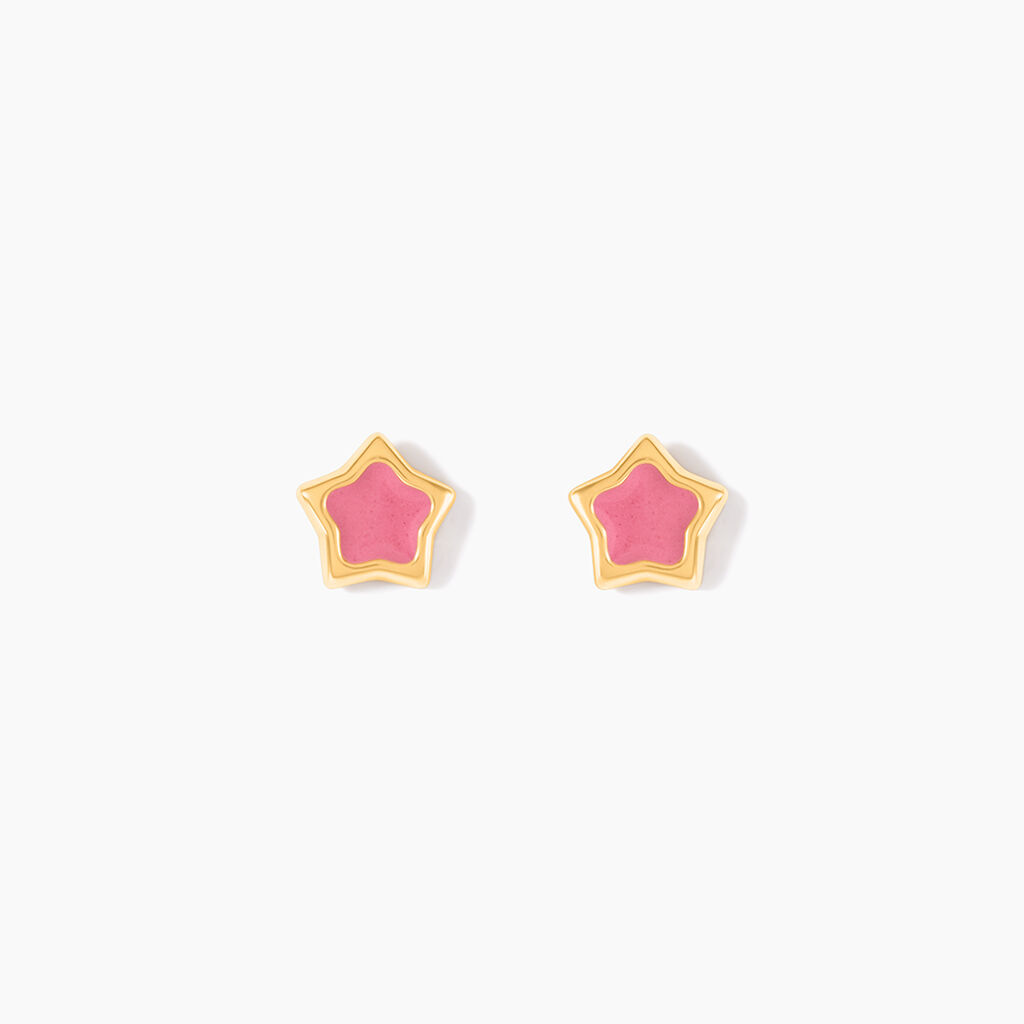 Boucles D'Oreilles Puces Taavi Or Jaune - Puces Enfant | Marc Orian