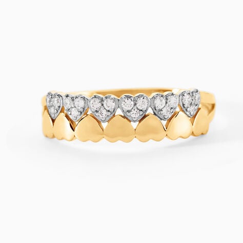 Bague Dagmar Or Jaune Oxyde De Zirconium - Bagues de promesse Femme | Marc Orian