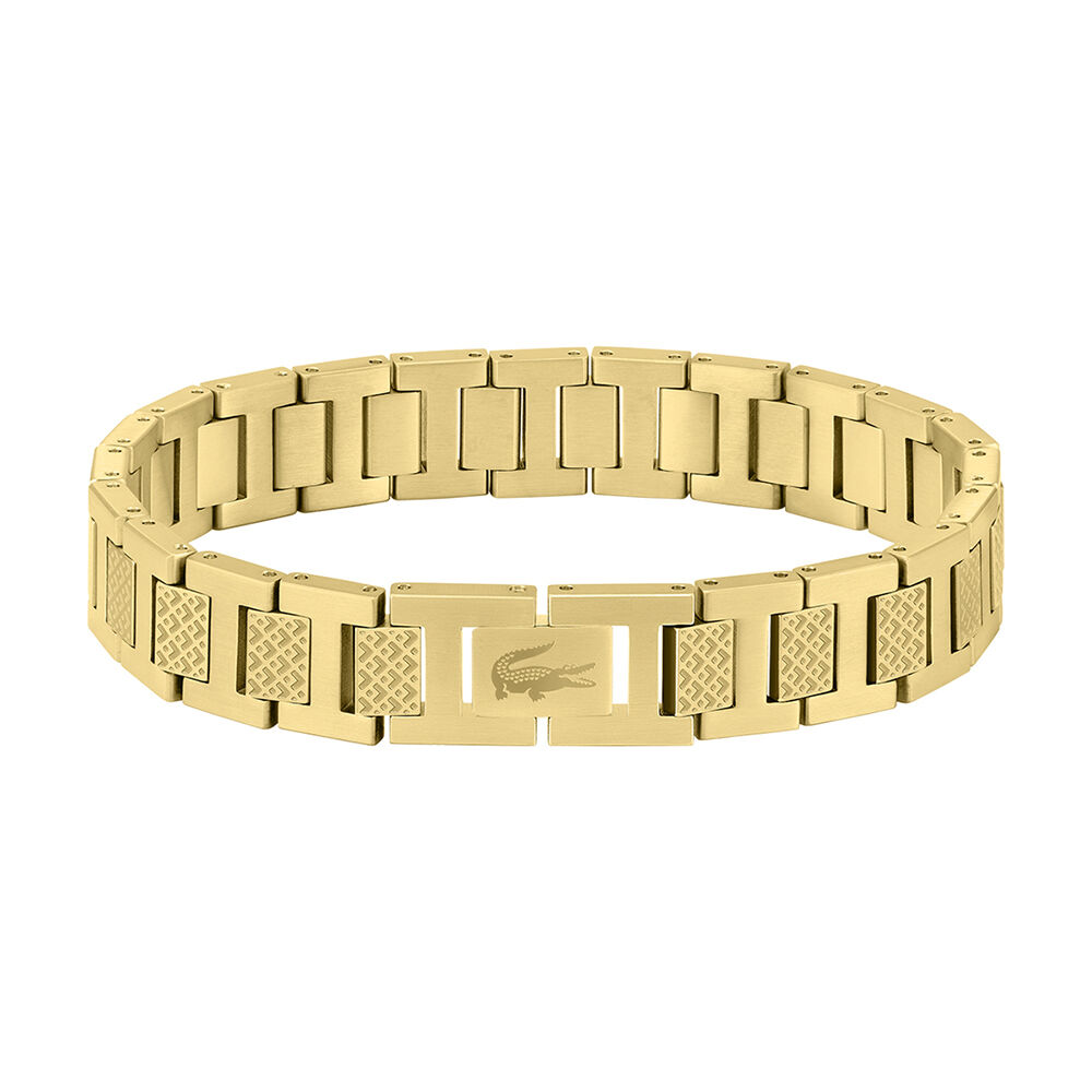 Bracelet Lacoste Metropole Acier Jaune - Bracelets cha&icirc;nes Homme | Marc Orian