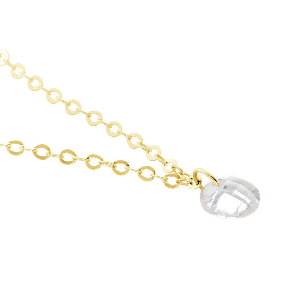 Collier Or Jaune Emilee Oxyde De Zirconium - Colliers avec pierres Enfant | Marc Orian