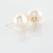 Boucles D'oreilles Puces Ursulina Or Jaune Perle De Culture - Boucles d'oreilles mariage Femme | Marc Orian