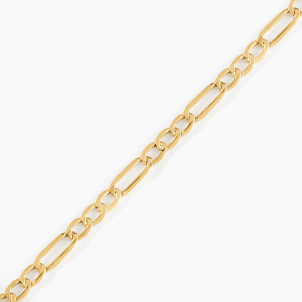 Bracelet Or Jaune Maille Altern&eacute;e 1/3 - Bracelets mailles Femme | Marc Orian