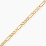 Bracelet Or Jaune Maille Altern&eacute;e 1/3 - Bracelets mailles Femme | Marc Orian