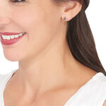 Boucles D'oreilles Puces Kate Or Blanc Saphir - Puces Femme | Marc Orian