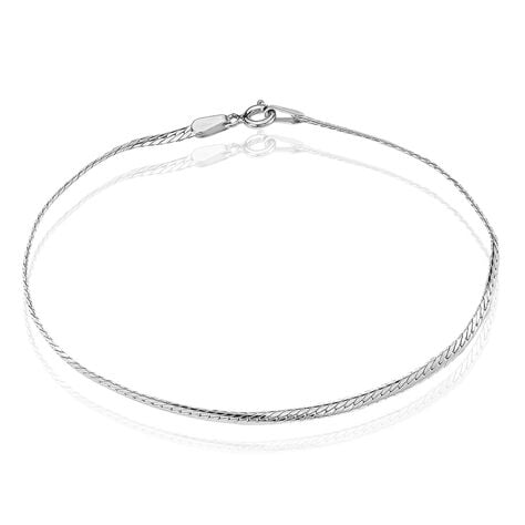 Bracelet Izel Maille Anglaise Or Blanc - Bracelets mailles Femme | Marc Orian