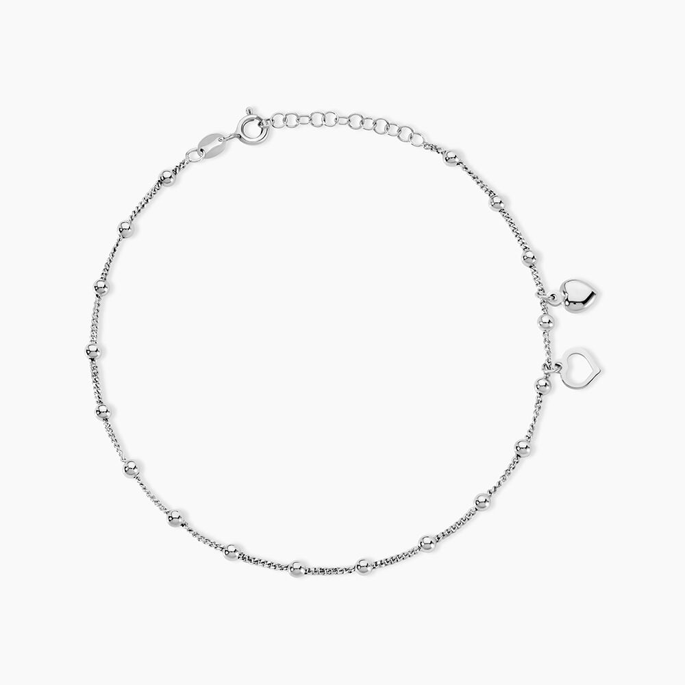 Cha&icirc;ne De Cheville Minia Argent Blanc - Chaines de cheville Femme | Marc Orian