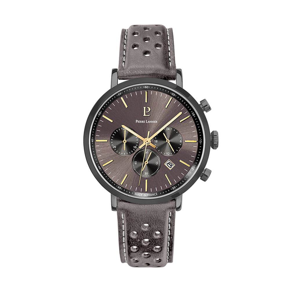 Montre Pierre Lannier Baron Gris - Montres &eacute;tanches Homme | Marc Orian