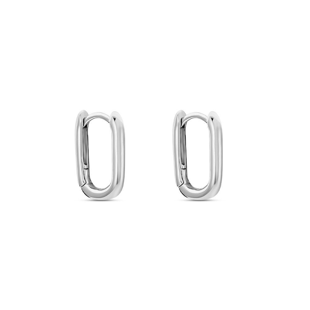 Créoles Carlyn Argent Blanc - Créoles Femme | Marc Orian