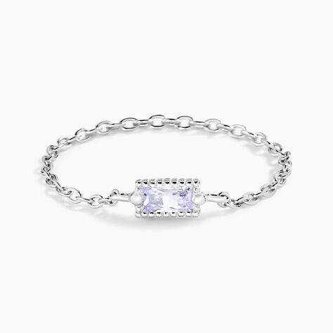 Bague Lipa Argent Blanc Oxyde De Zirconium - Solitaires Femme | Marc Orian