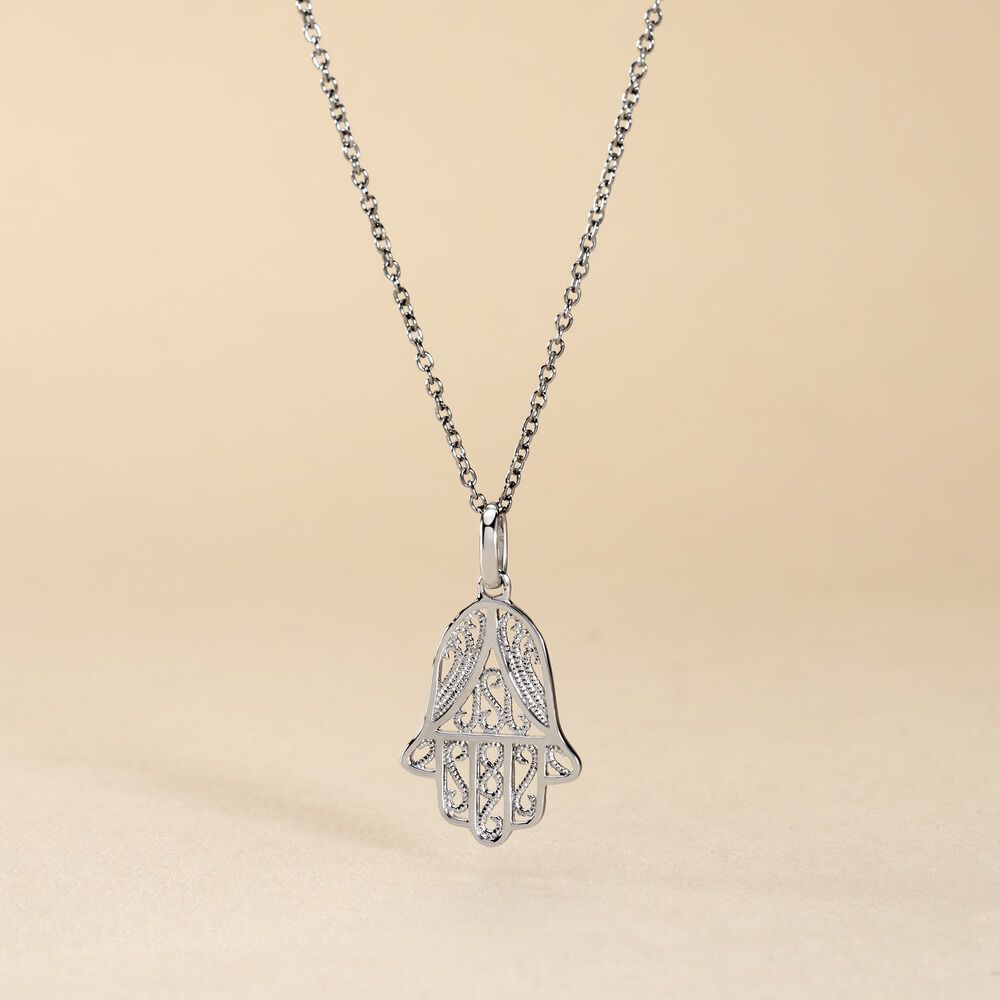 Pendentif Luce-marie Argent Blanc - Bijoux fantaisie Femme | Marc Orian