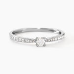 Bague Solitaire Hemera Or Blanc Diamant - Solitaires Femme | Marc Orian