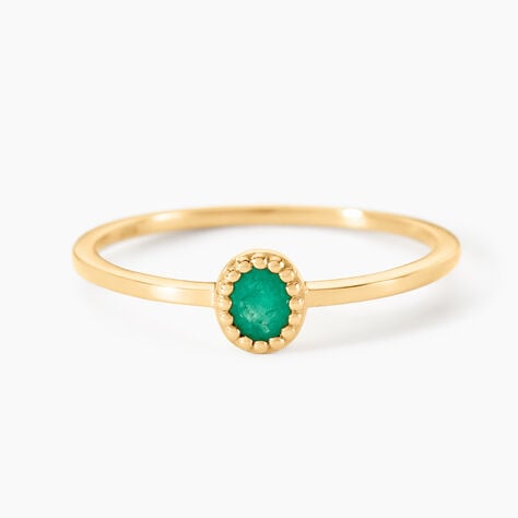 Bague Niven Or Jaune Emeraude - Bagues vintage Femme | Marc Orian