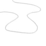 Cha&icirc;ne Igoa Maille For&ccedil;at Diamantee Or Blanc - Chaines Femme | Marc Orian