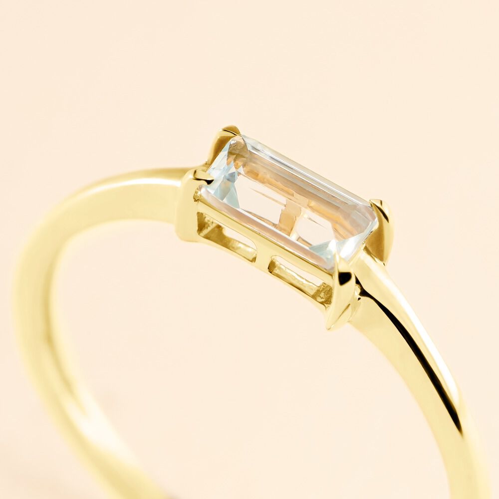 Bague Nottingham Or Jaune Topaze - Bagues pierres fines Femme | Marc Orian