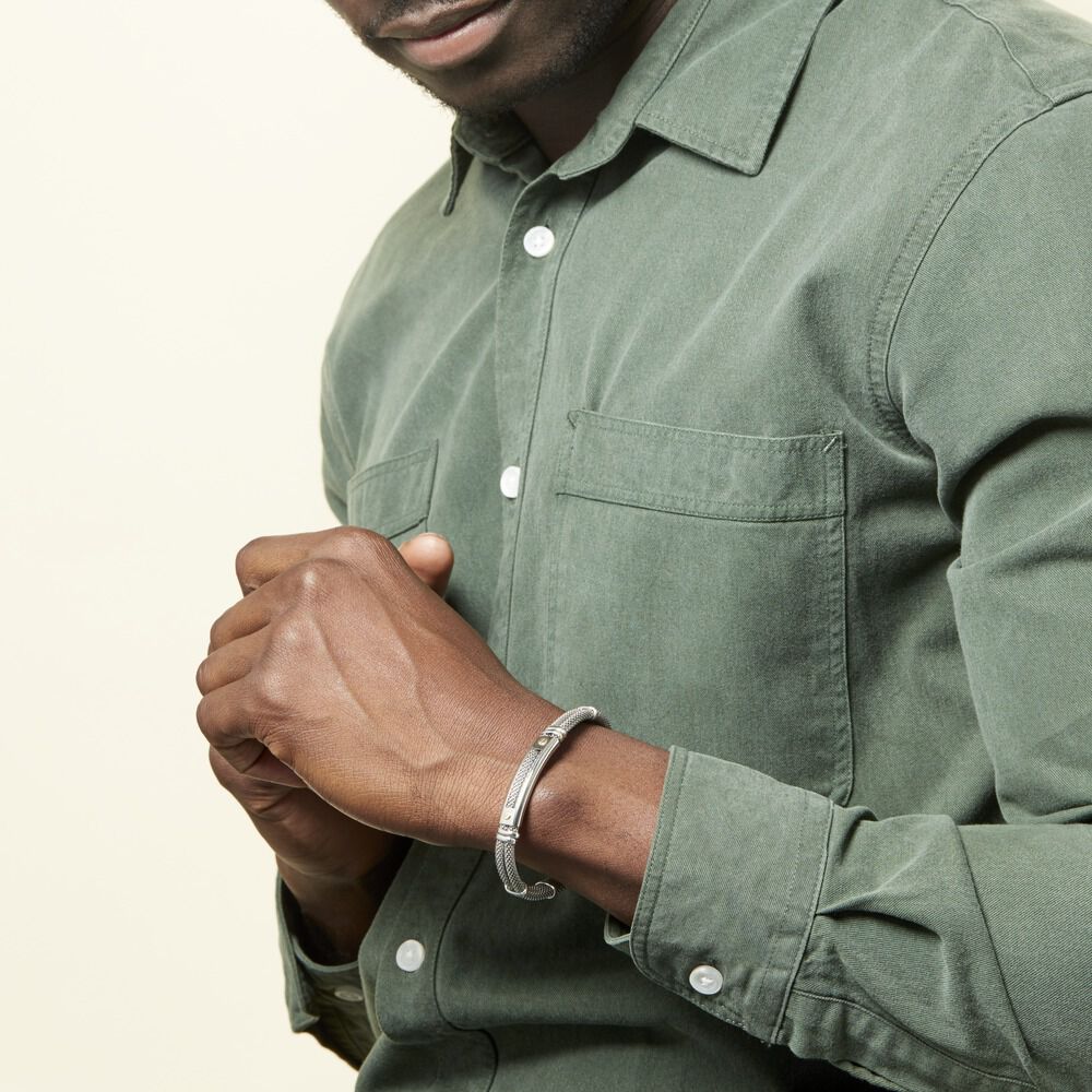 Bracelet Jourdan Neylahae Acier Blanc - Bracelets Homme | Marc Orian
