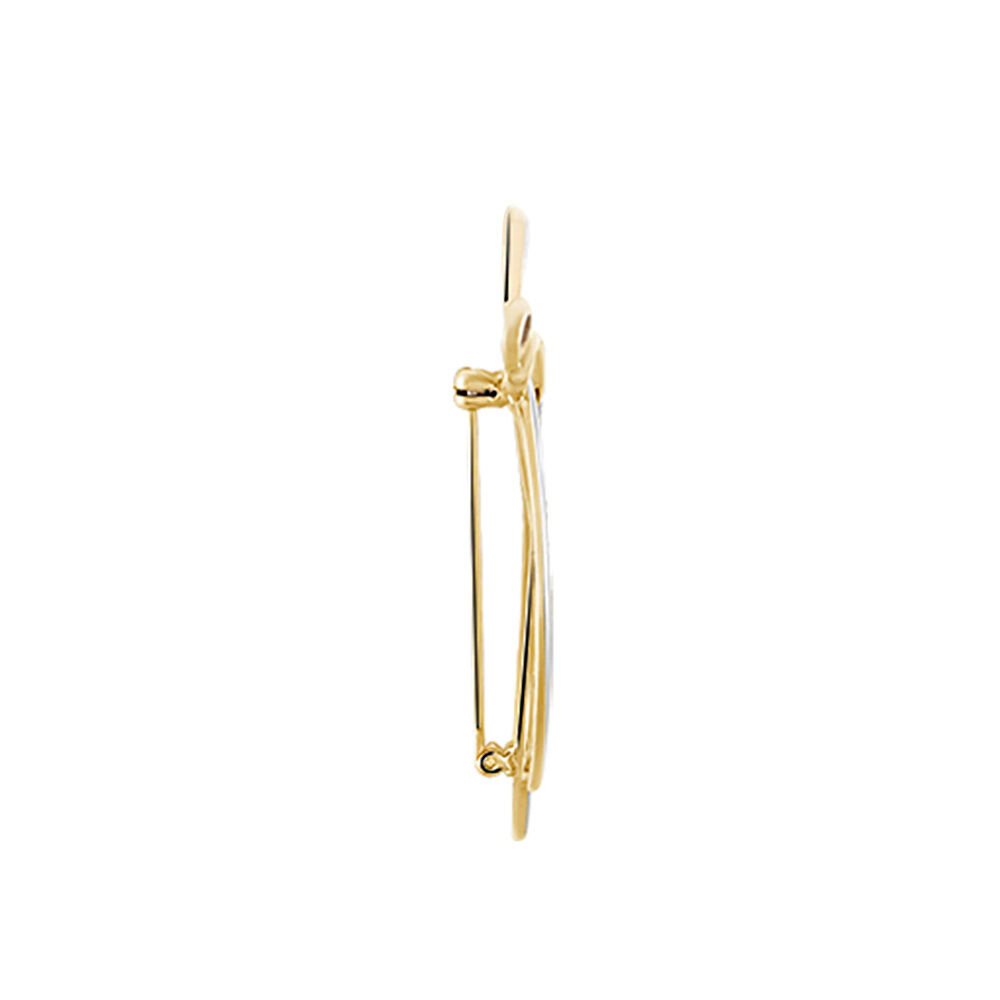 Broche Annaline Plaqué Or Jaune Oxyde De Zirconium - Broches Femme | Marc Orian
