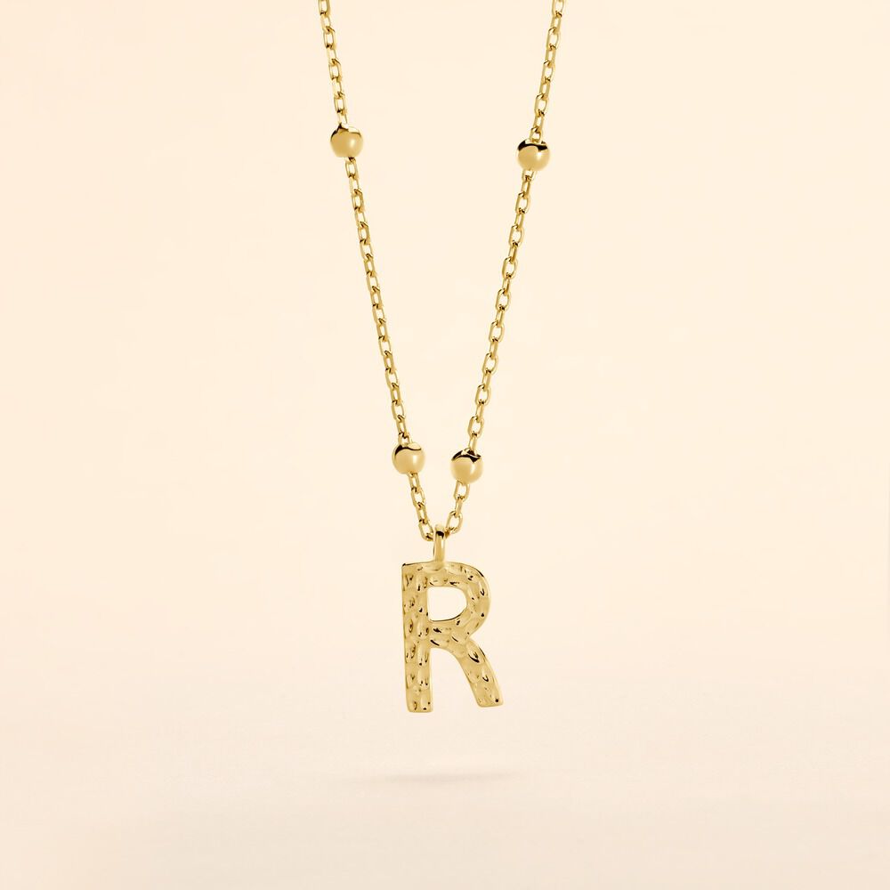 Collier Plaqu&eacute; Or Jaune Lettra - Colliers ete Femme | Marc Orian