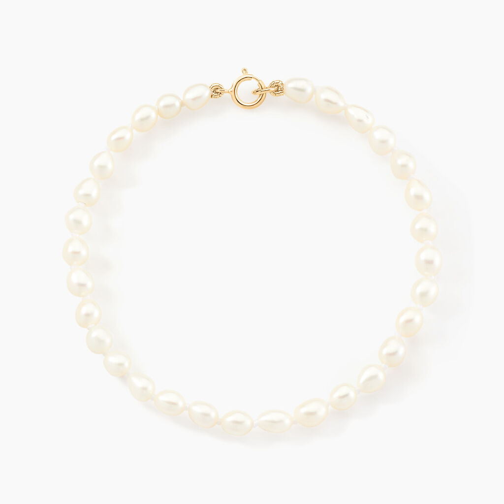 Bracelet Clementia Or Jaune Perle De Culture - Bracelets cha&icirc;nes Femme | Marc Orian