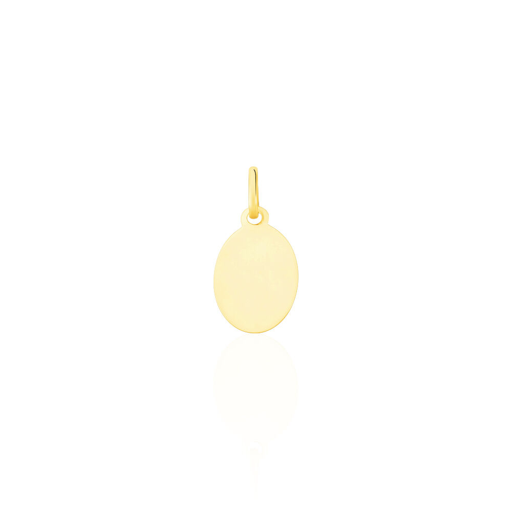 Pendentif Vierge Ovale Or Jaune - Bijoux personnalisés Famille | Marc Orian