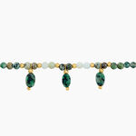 Bracelet Athena Acier Jaune Cordi&eacute;rite Labradorite - Bracelets cha&icirc;nes Femme | Marc Orian