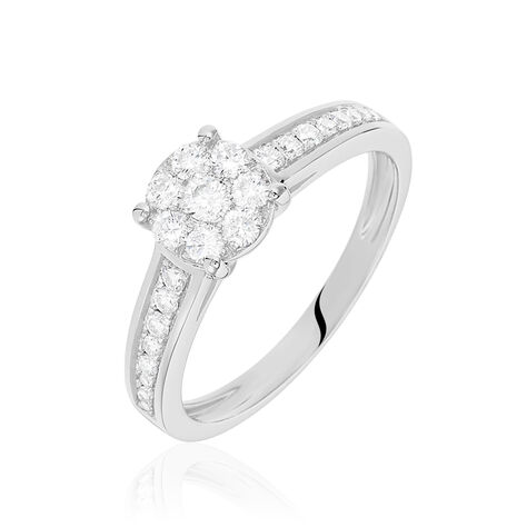 Bague Celia Or Blanc Diamant - Solitaires Femme | Marc Orian
