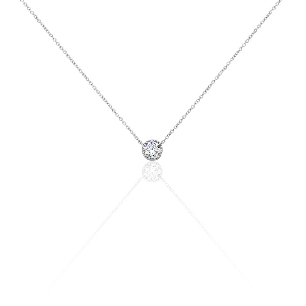 Collier Anaita Argent Blanc Oxyde De Zirconium - Colliers avec pierres Femme | Marc Orian
