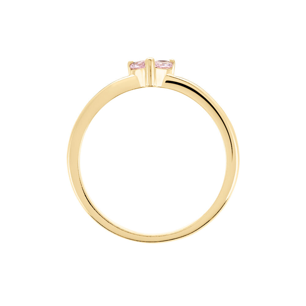 Bague Erma Plaqué Or Doré Oxyde De Zirconium - Bagues avec pierre Femme | Marc Orian