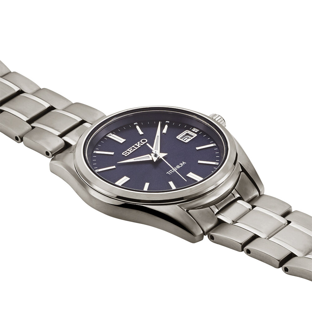 Montre Seiko Classique Titane Noir - Montres classiques Homme | Marc Orian
