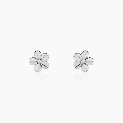 Boucles D'oreilles Puces Sulya Argent Blanc - Puces Femme | Marc Orian