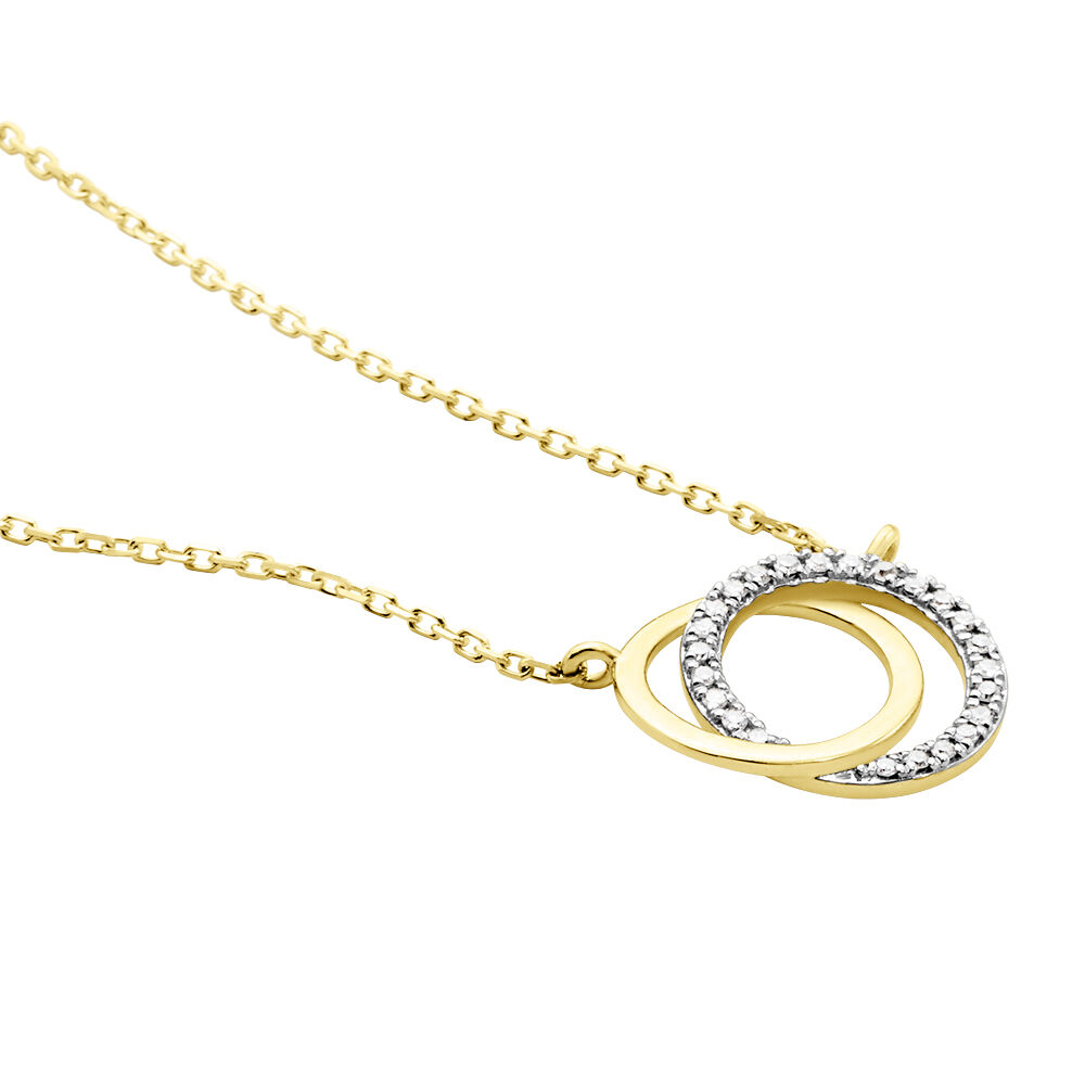 Collier Or Jaune Tresha Diamants - Colliers avec pierres Femme | Marc Orian