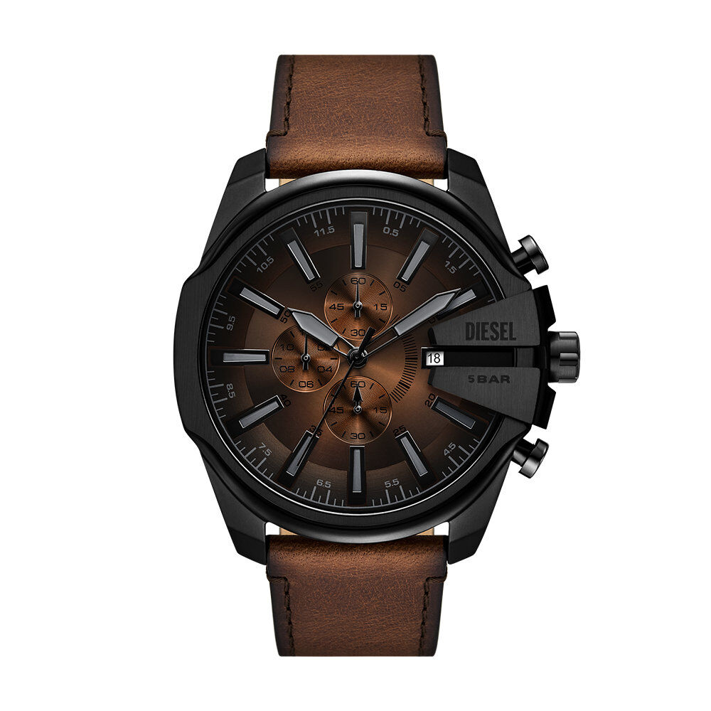 Montre Diesel Mega Chief Slim Marron - Nouveautés Homme | Marc Orian