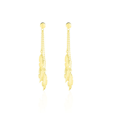 Boucles D'oreilles Pendantes Leeann Or Jaune - Pendantes Femme | Marc Orian