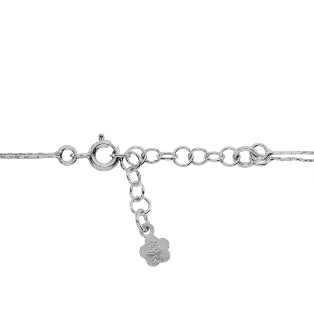 Bracelet Elisane Argent Blanc Pierre De Synthese - Bracelets chaînes Femme | Marc Orian