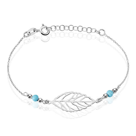 Bracelet Grethel Argent Blanc Turquoise - Bracelets chaînes Femme | Marc Orian