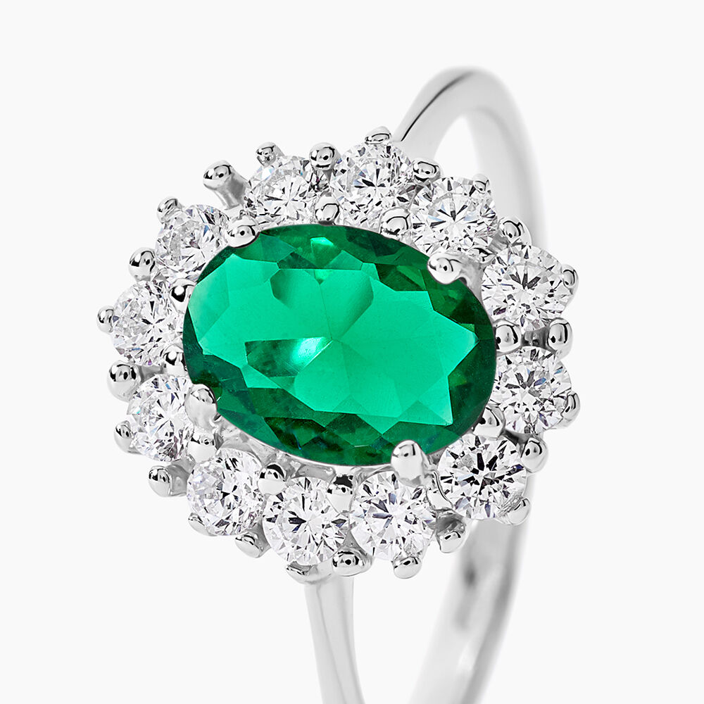 Bague Solitaire Perez Argent Blanc Oxyde De Zirconium - Bijoux fantaisie Femme | Marc Orian