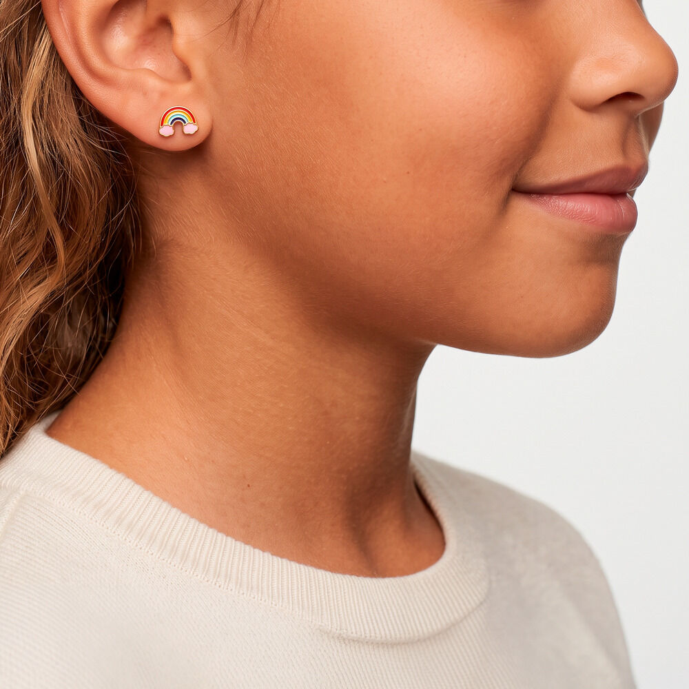 Boucles D'oreilles Puces Raine Or Jaune - Puces Enfant | Marc Orian
