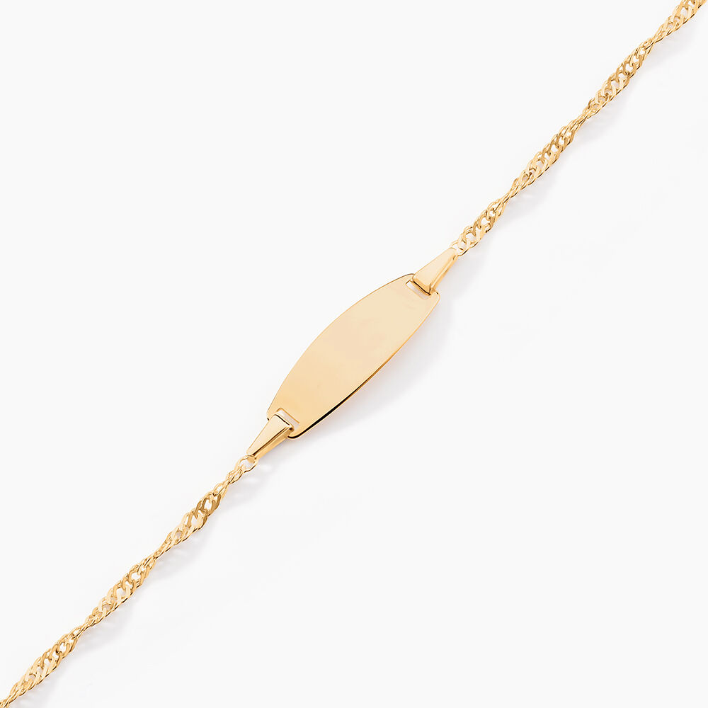 Bracelet Identite Bebe Or Jaune Ericka - Gourmettes Enfant | Marc Orian