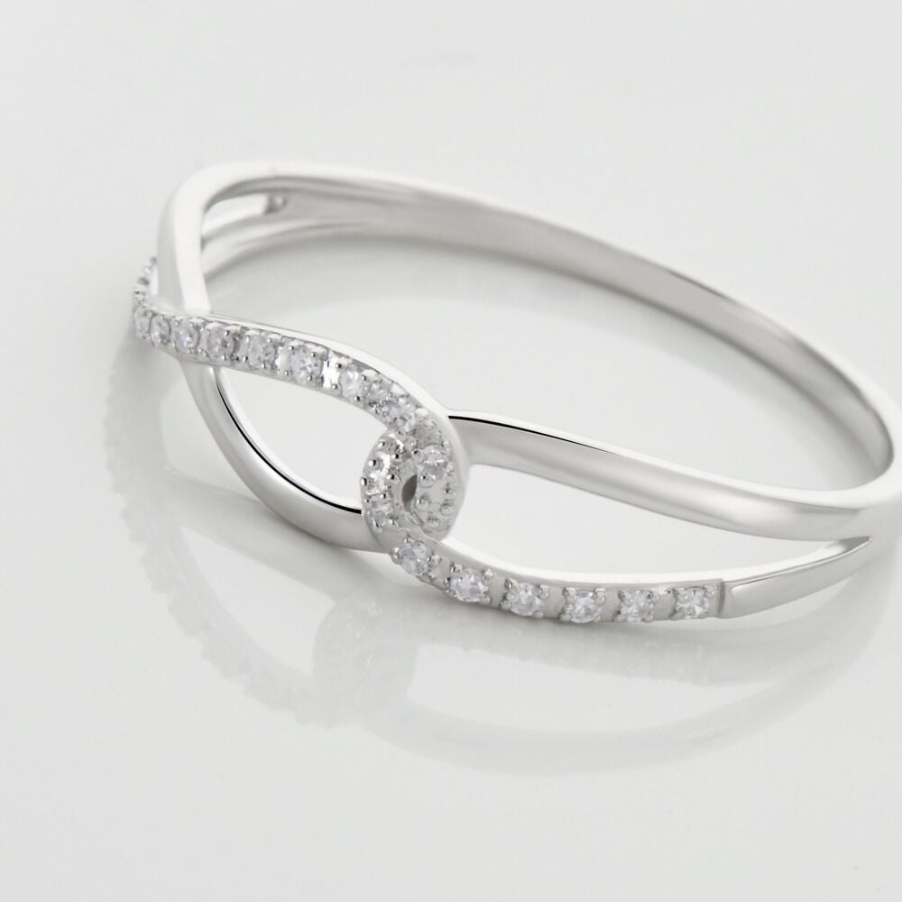 Bague Osanna Or Blanc Diamants - Parures de mariage Femme | Marc Orian