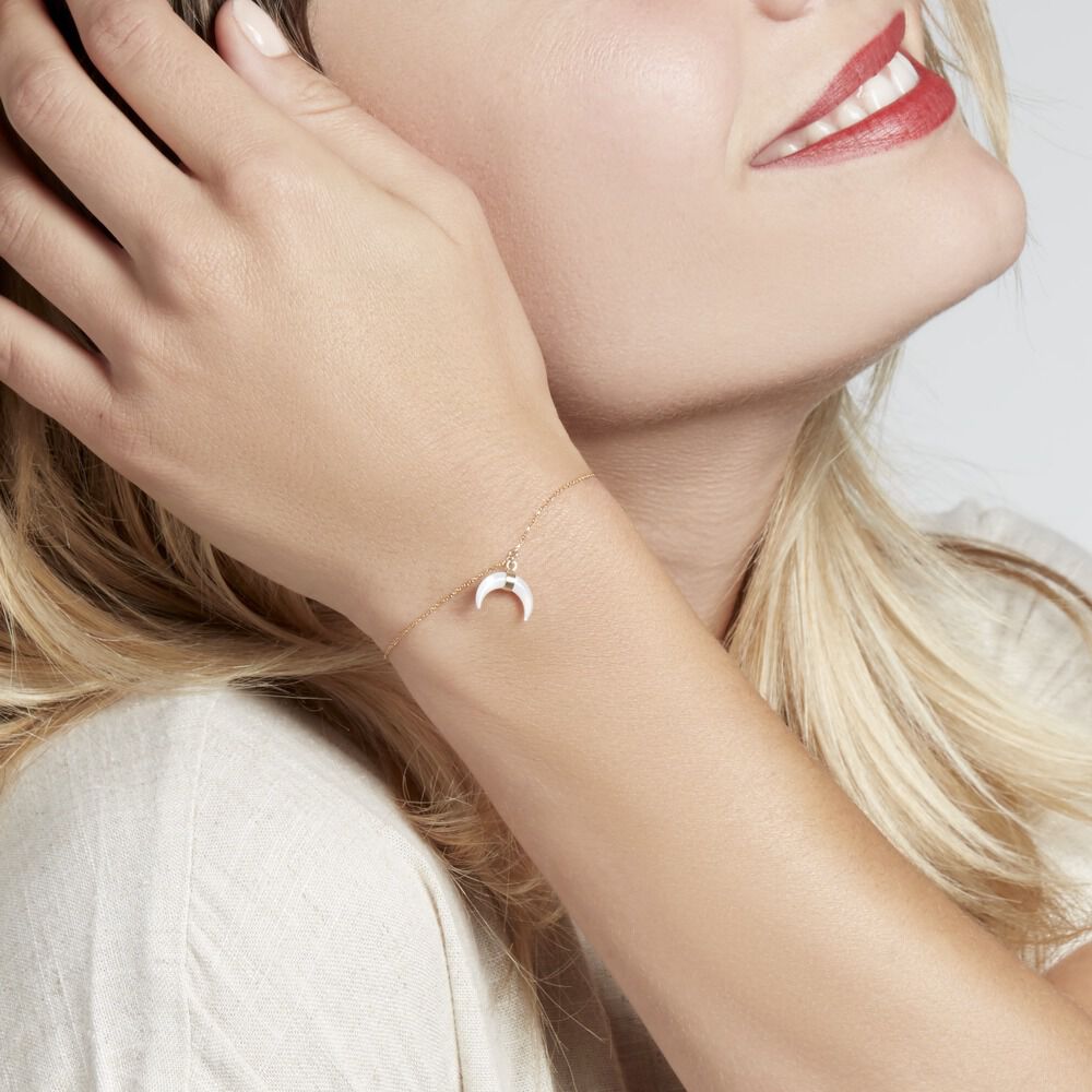 Bracelet Solange Or Jaune Nacre - Bracelets chaînes Femme | Marc Orian